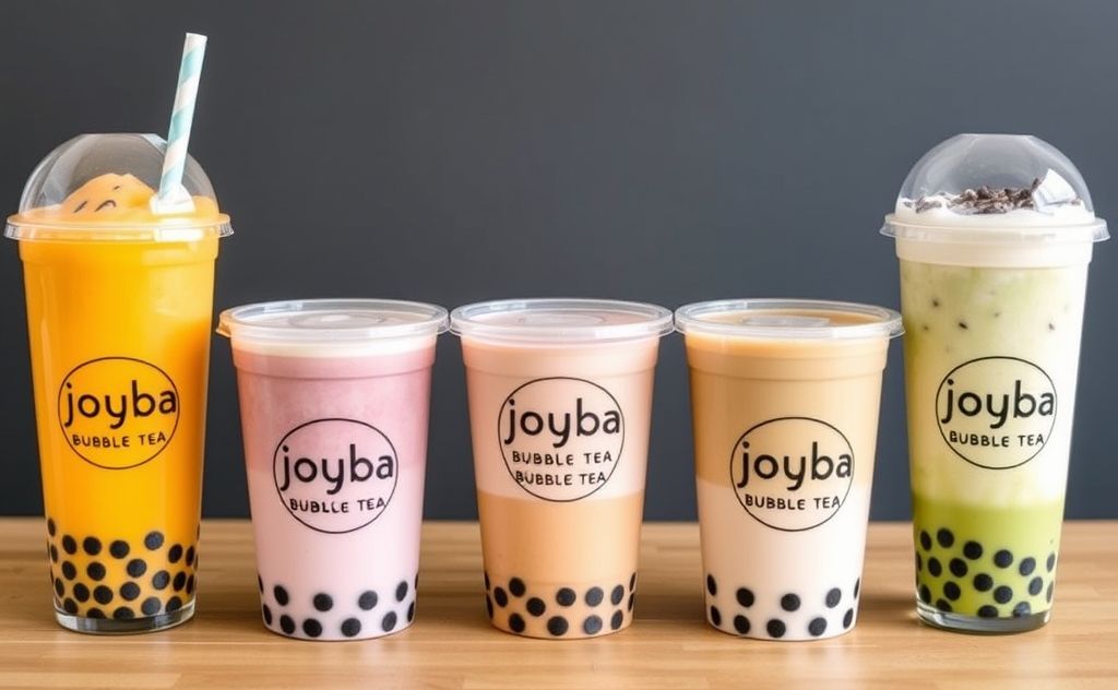 Joyba Bubble Tea flavors with vegan options