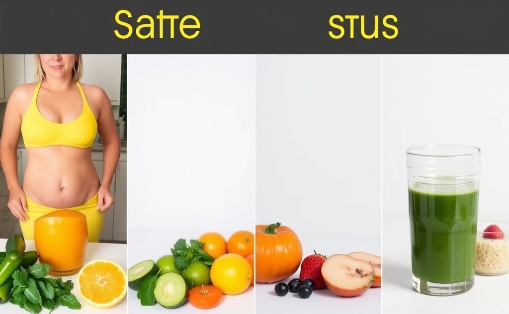 Juice cleanse weight loss journey and transformation