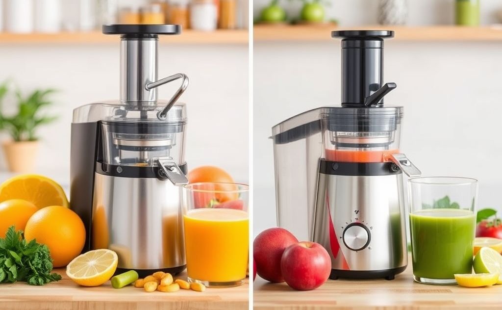 Juice extractor mechanism and juicer comparison