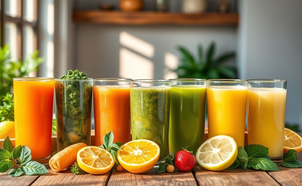 Juice options for a healthy empty stomach