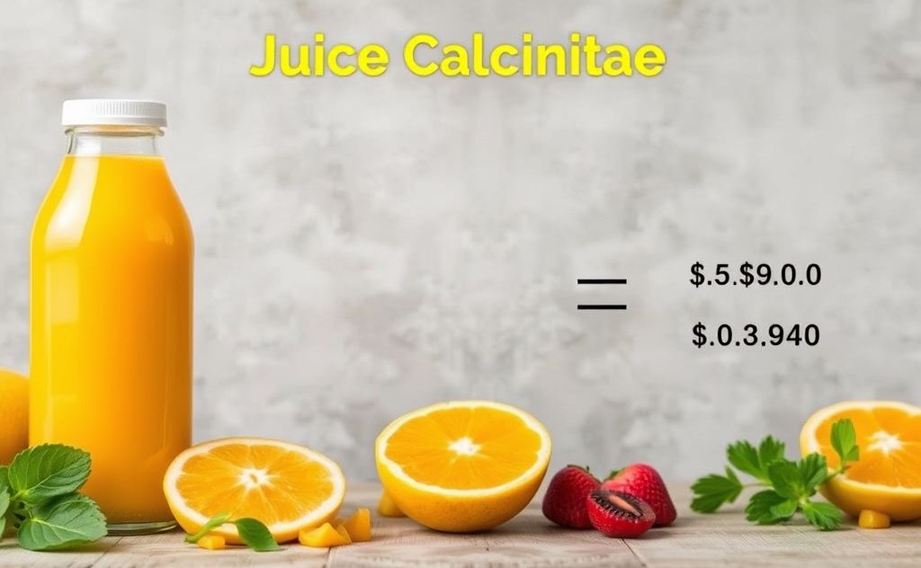 Juice pricing formula for cost calculation