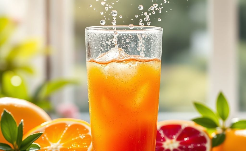 Juice refreshing your body and boosting hydration