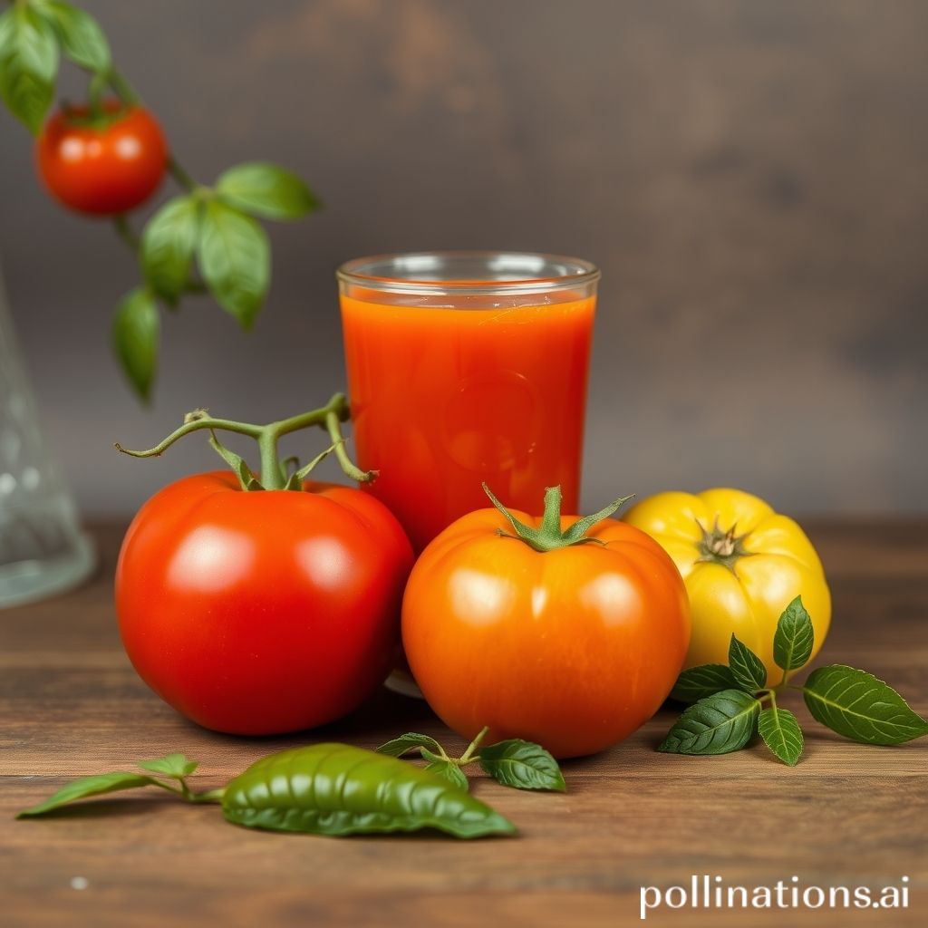 Freshly squeezed tomato juice