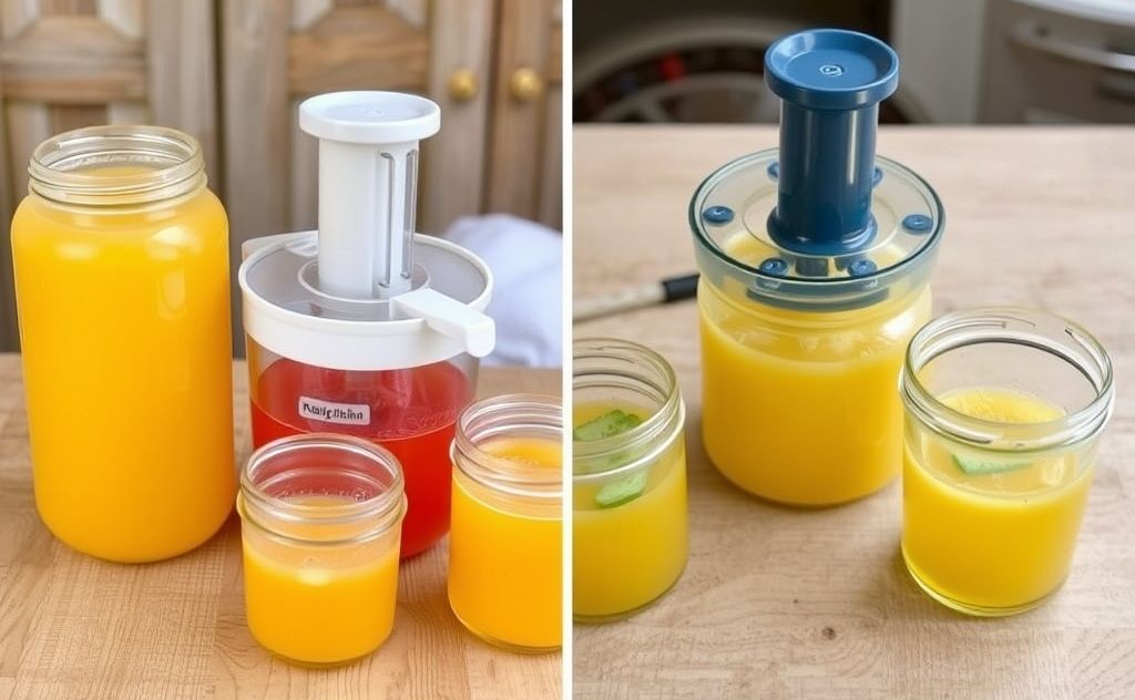 Juicer jelly making versus traditional methods