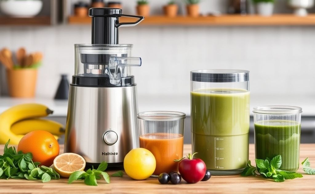 Juicer smoothie hybrid techniques for blending