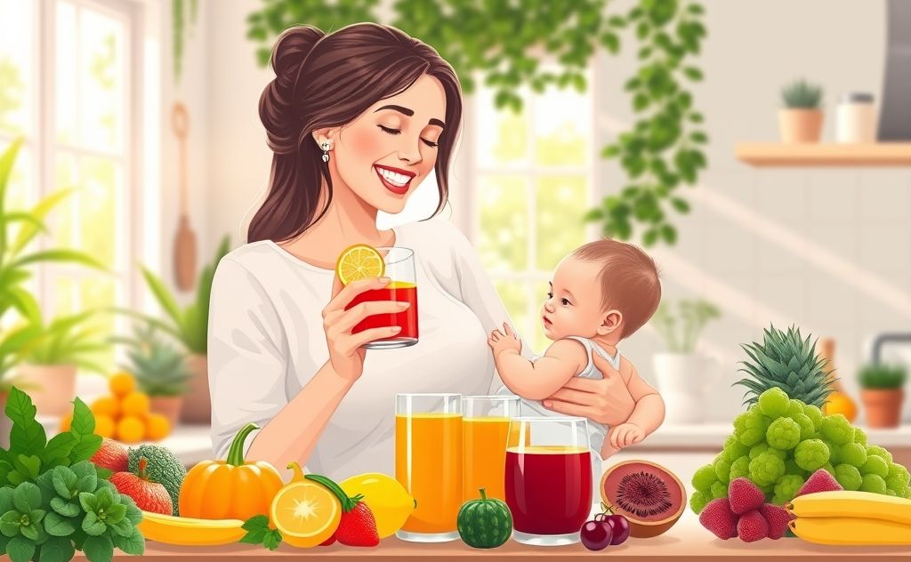 Juicing benefits for breastfeeding mothers