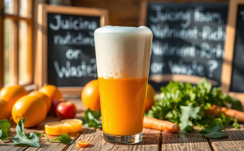 Juicing foam nutritious or waste debate