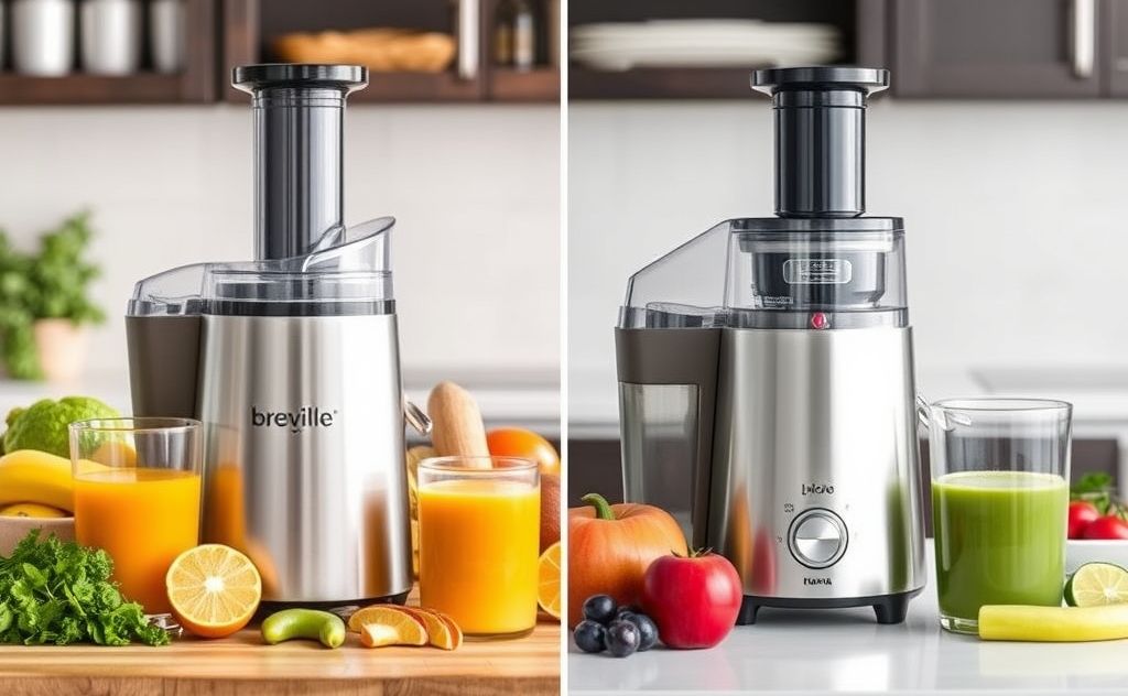 Juicing technology Nama versus Breville juicer