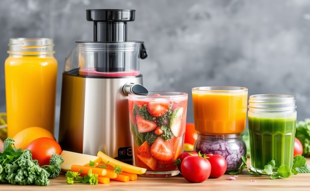 Juicing vibrant frozen vegetables for healthy drinks