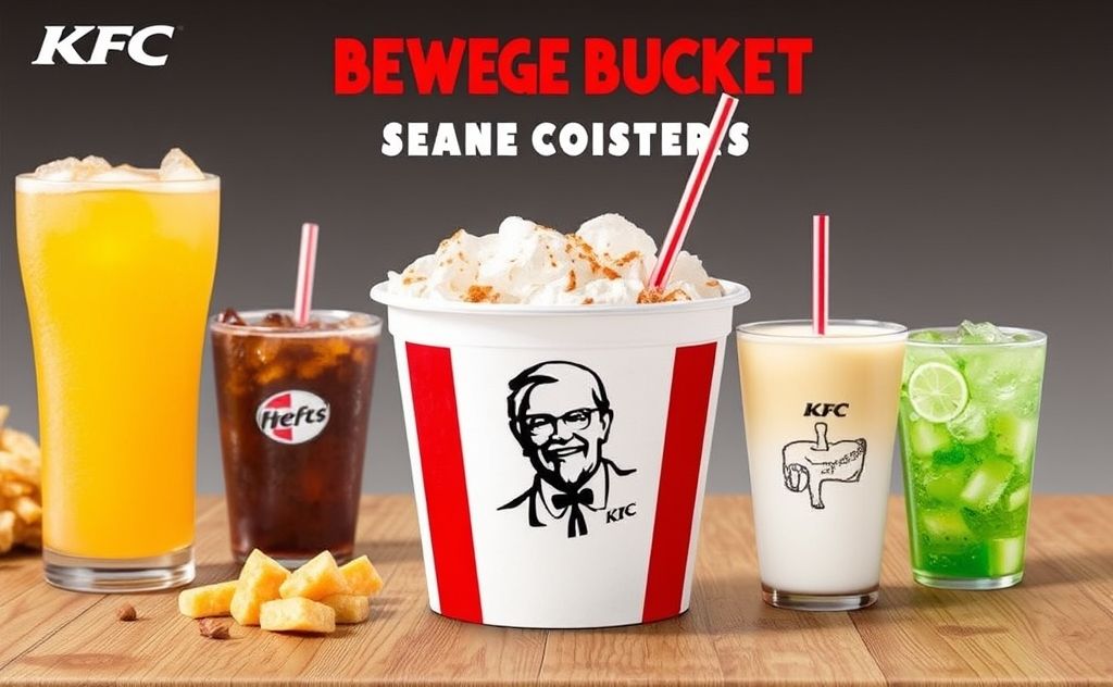 KFC Beverage Bucket with drink refills option
