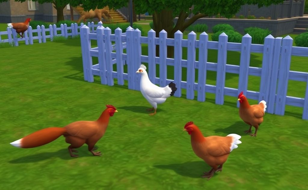 Keep foxes away from chickens in Sims 4
