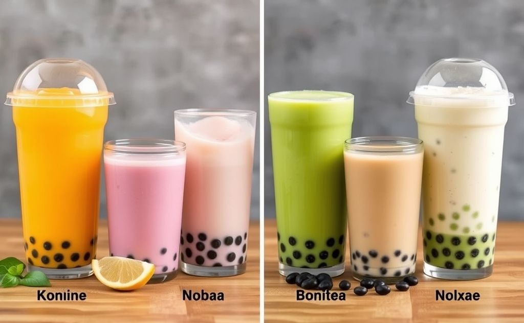 Key components bubble tea boba tea difference