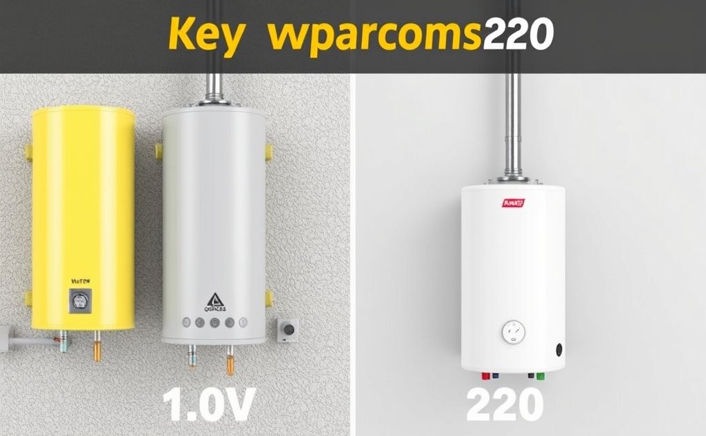 Key differences 110V 220V water heaters