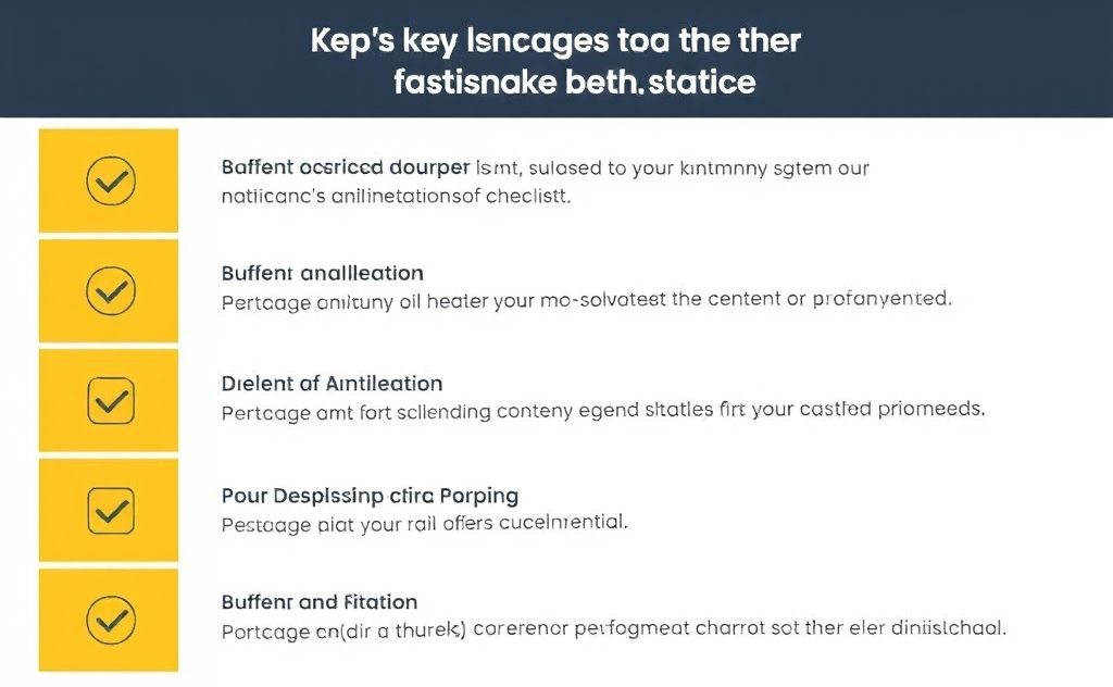 Key elements for oil heater maintenance checklist