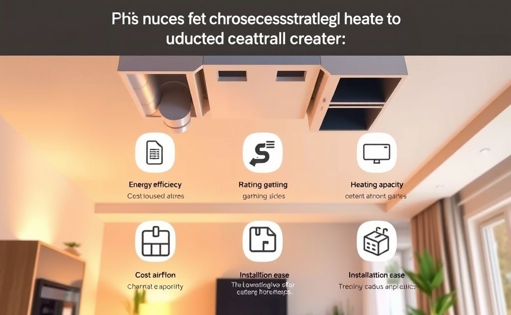 Key factors for selecting ducted central heater