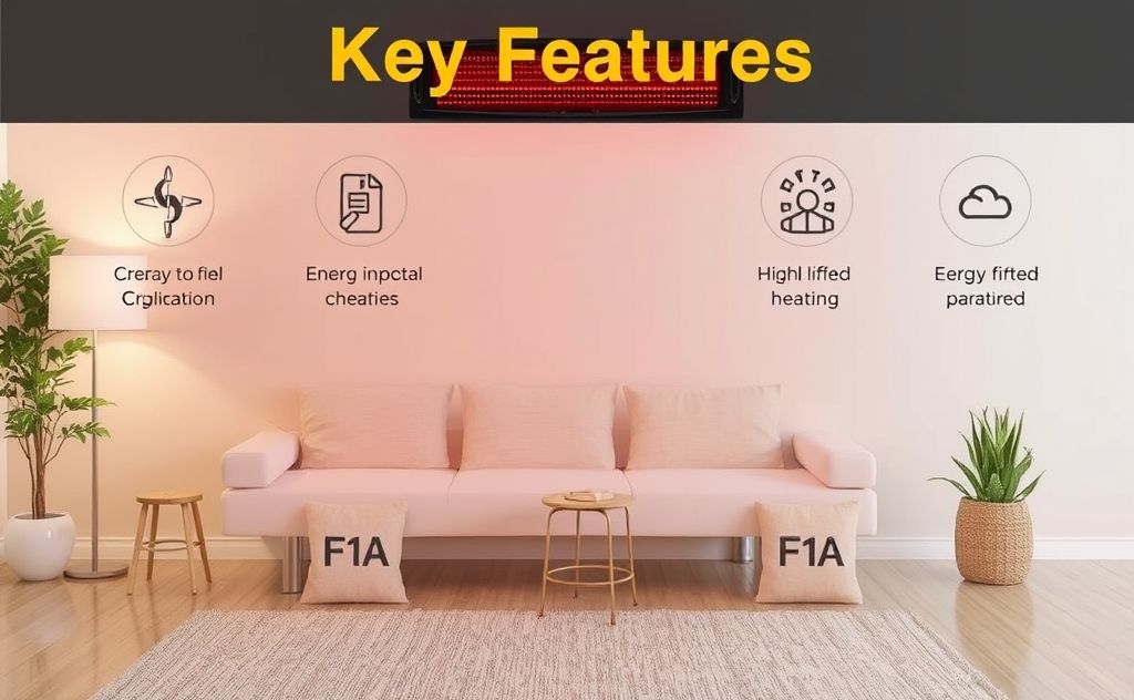 Key features energy efficient infrared heater