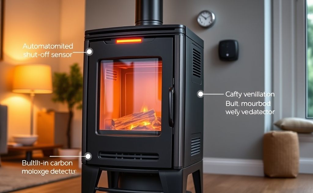 Key safety features modern pellet stoves