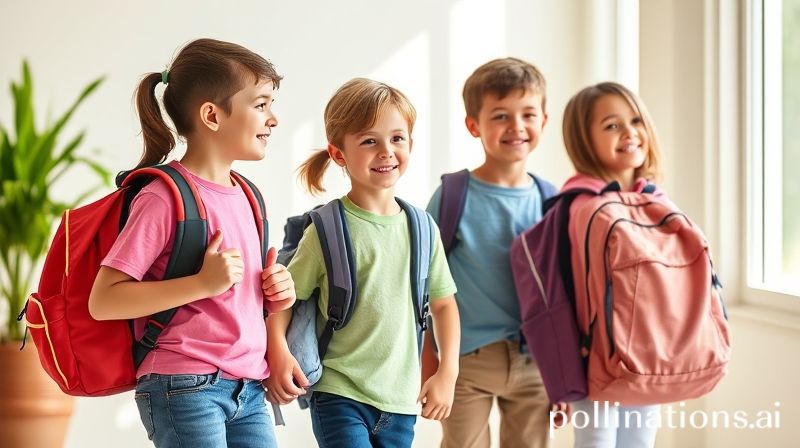 Anak & remaja menyiapkan tas sekolah