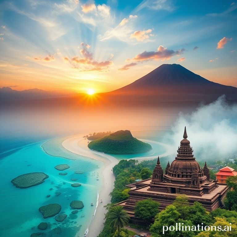 Kolase destinasi wisata Indonesia: Bali, Raja Ampat, Bromo, Yogyakarta