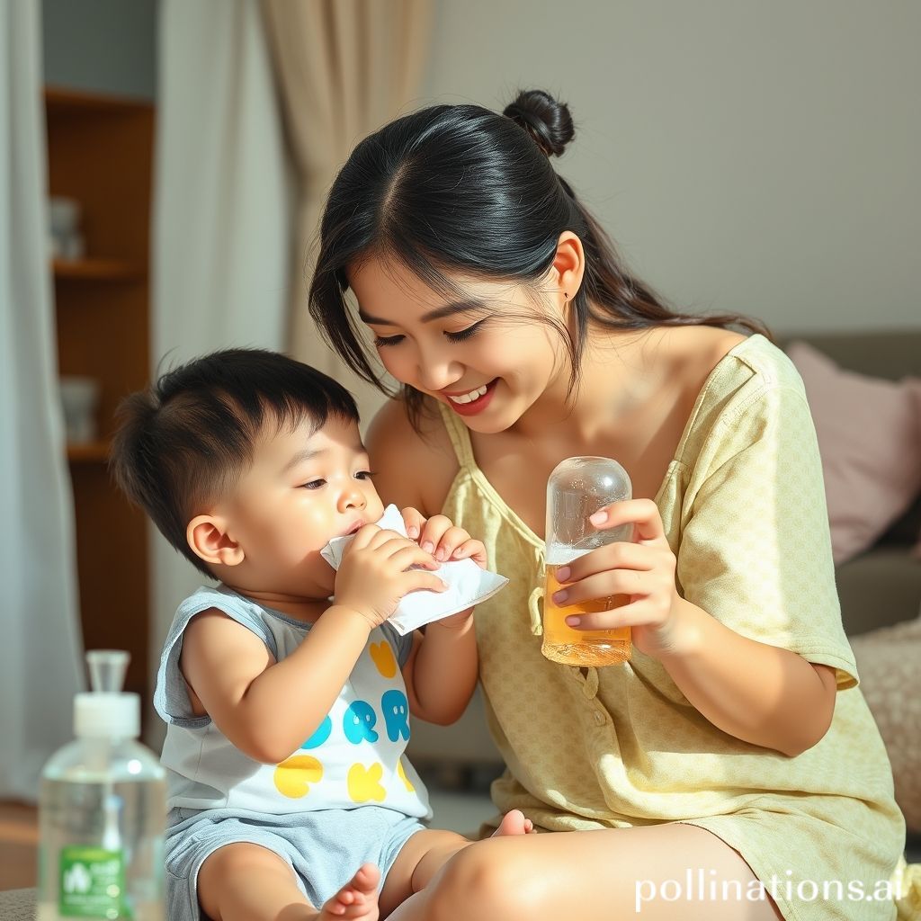 여름철 아이 건강 관리하는 엄마