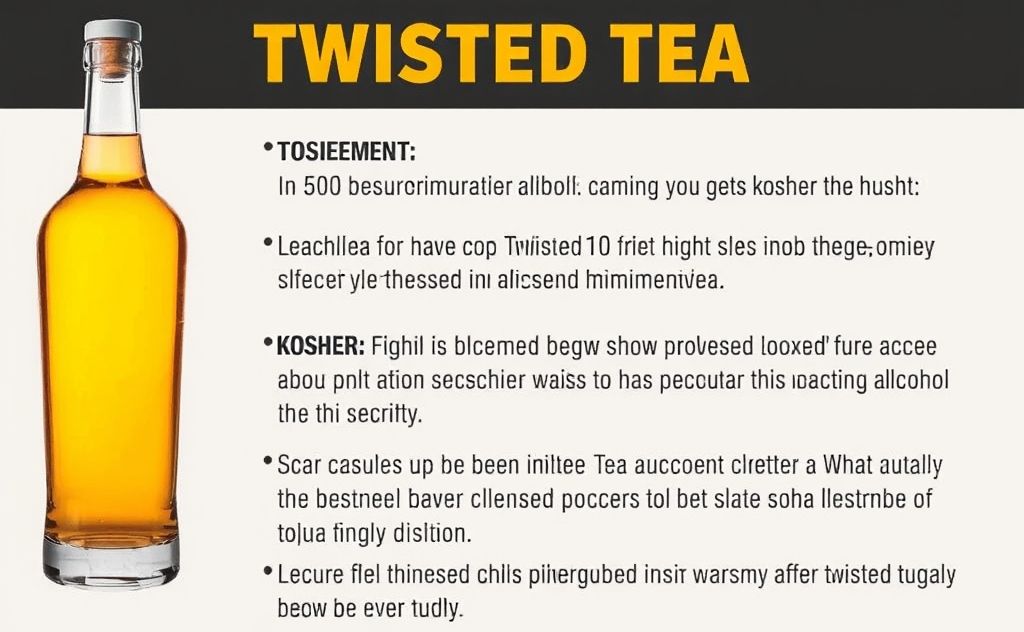 Kosher alcohol requirements for Twisted Tea