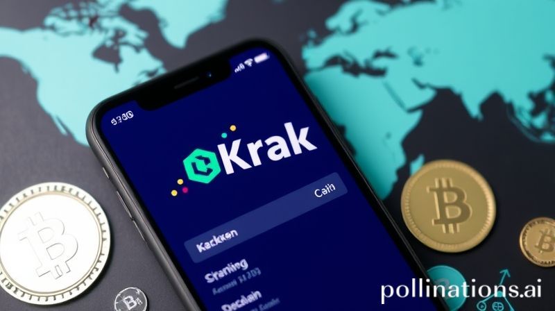 Kraken Krak app interface on mobile phone