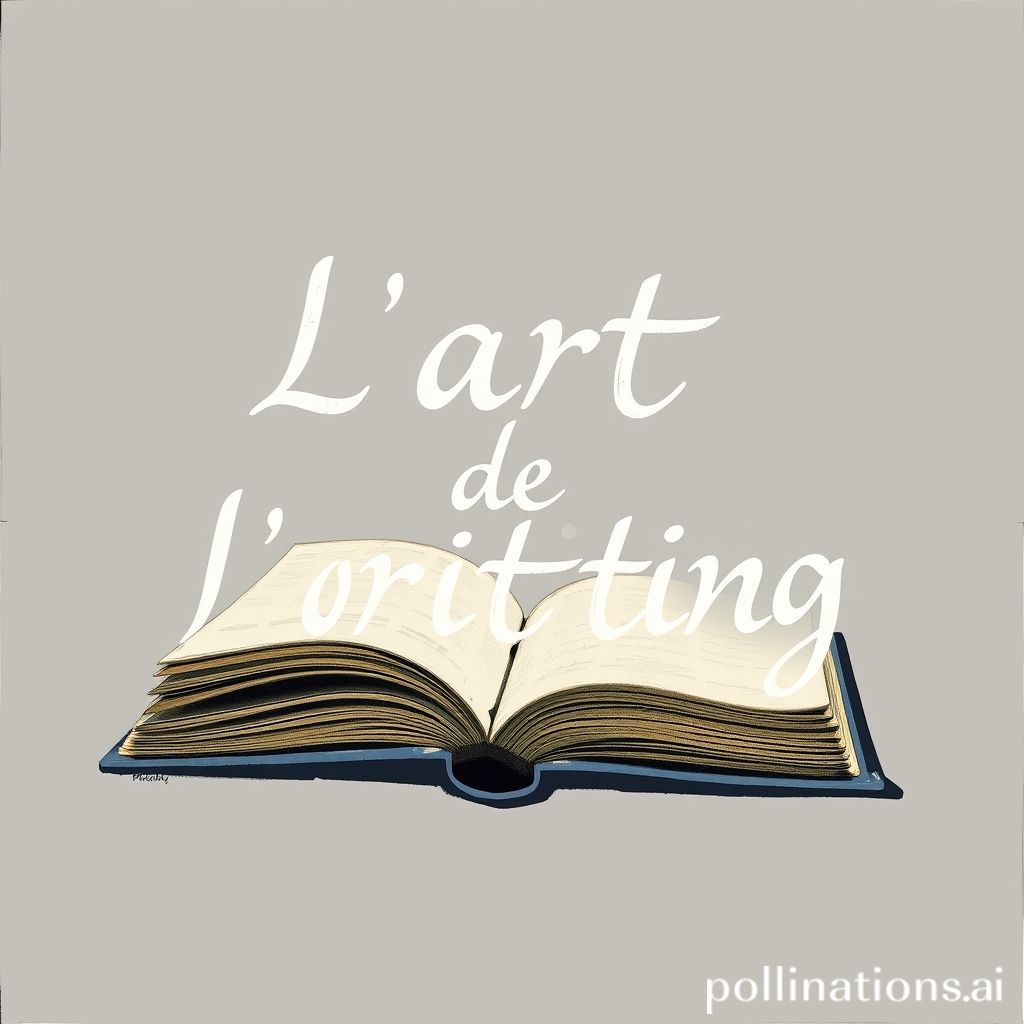 L'art de l'écriture