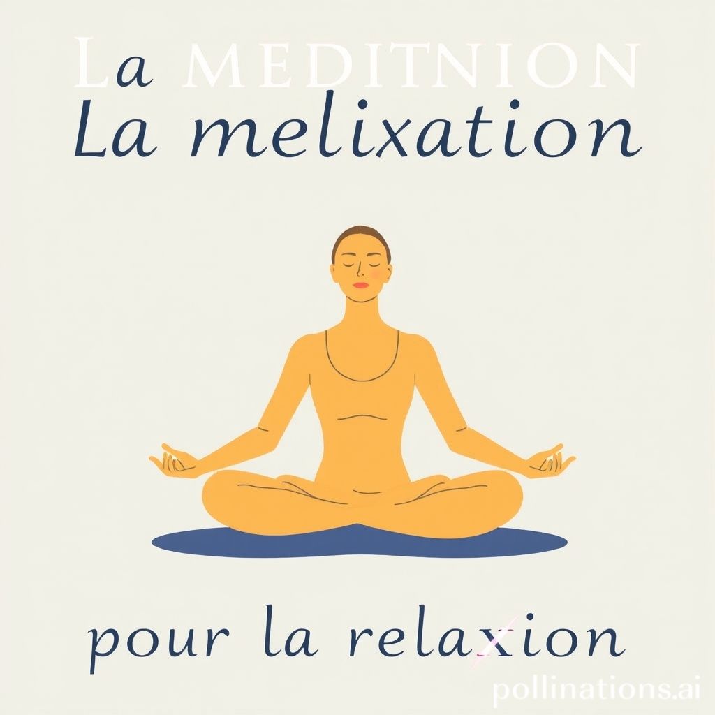 La méditation pour la relaxation