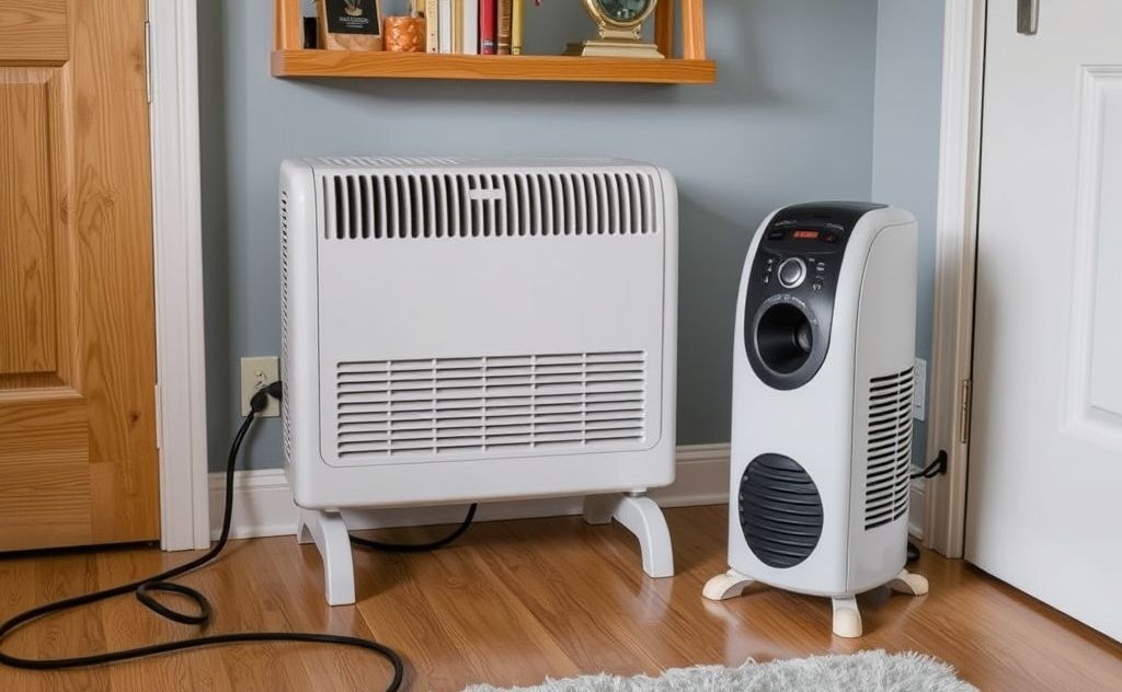 Landlord provides space heater for California tenants