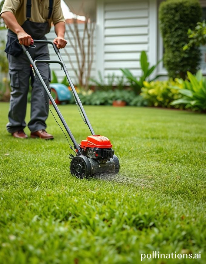 Pemotongan rumput mesin