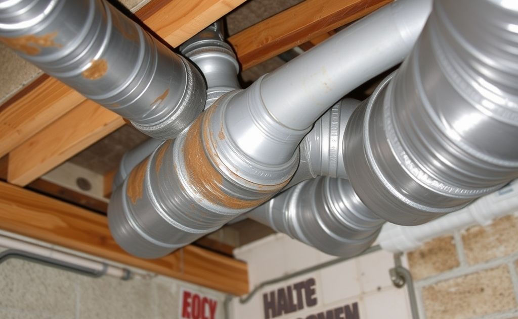 Leaky ductwork in HVAC systems causes inefficiency