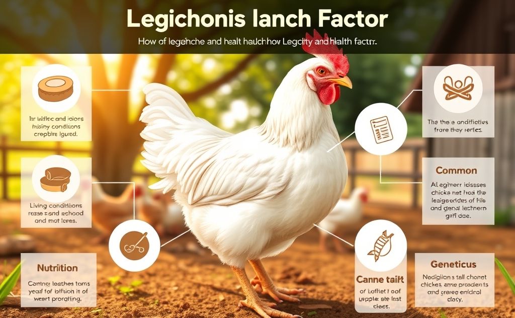Leghorn chicken lifespan and health factors