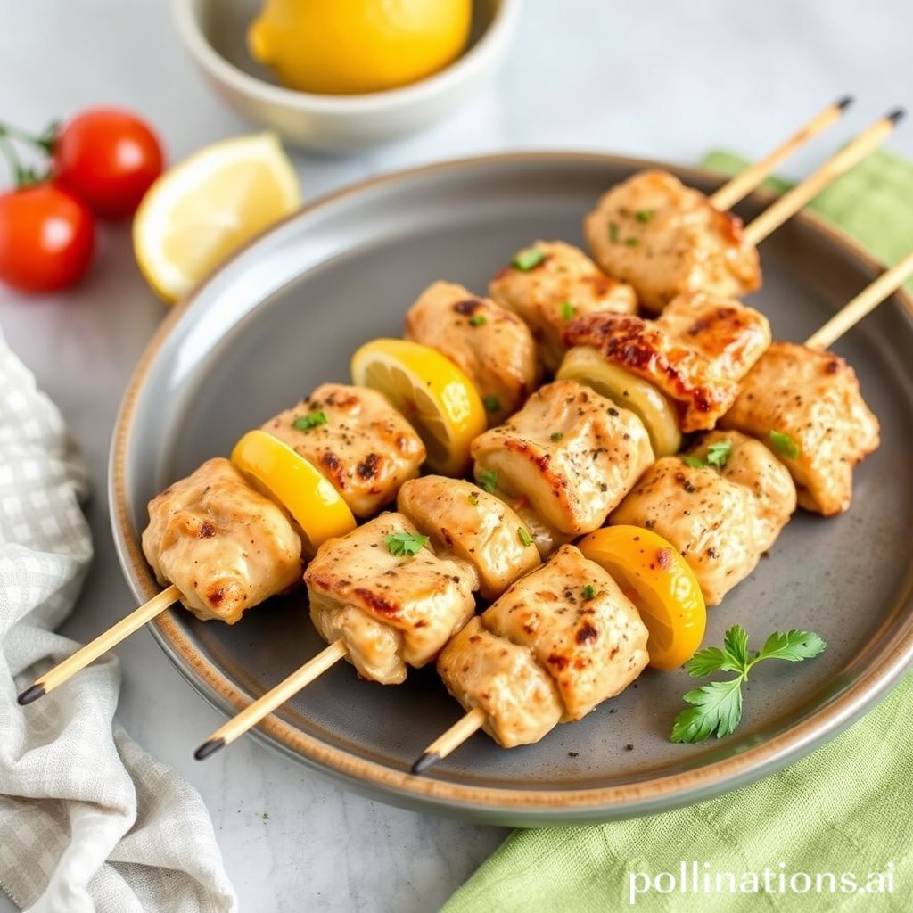 Greek-Style Lemon Chicken Skewers