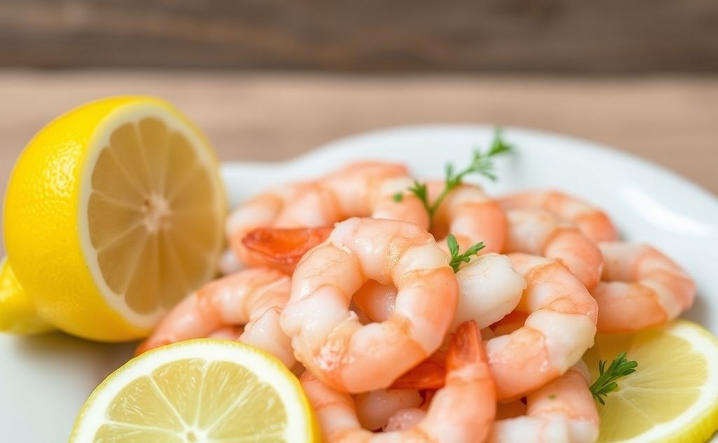 Lemon juice cooks shrimp safely and deliciously