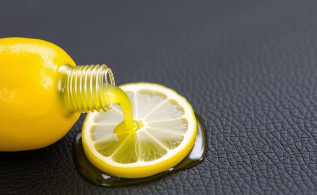 Lemon juice effects on leather care and maintenance