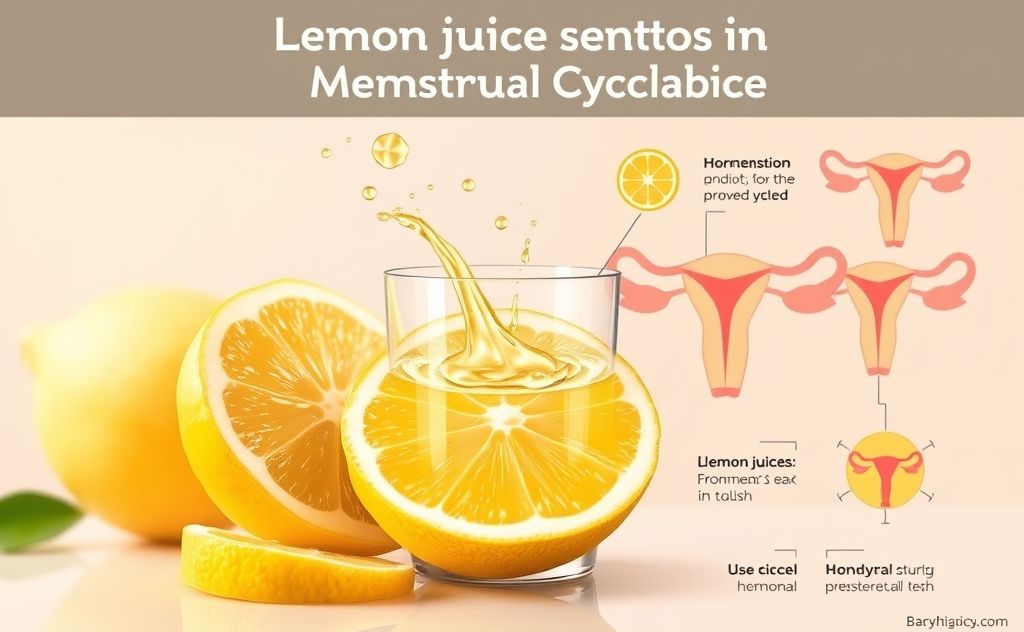 Lemon juice effects on menstrual cycle control