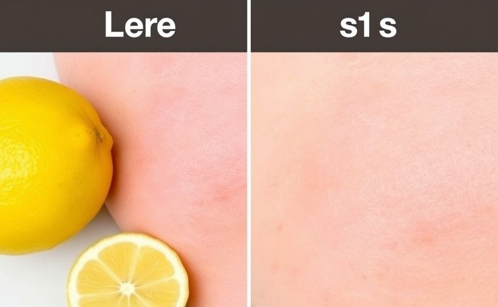 Lemon juice fading acne scars over time