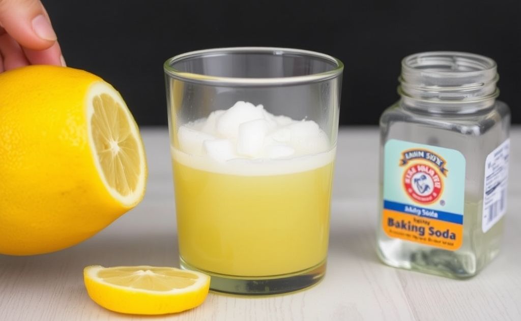 Lemon juice reaction with baking soda