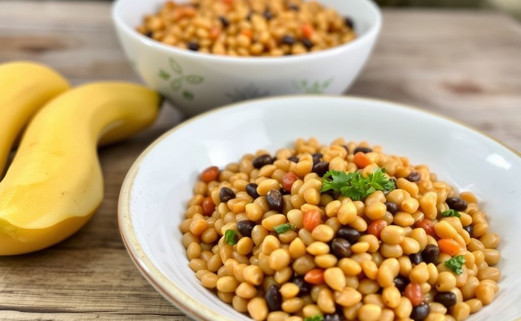 Lentils prepared for happy healthy chickens