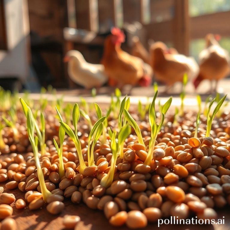 how to sprout lentils for chickens