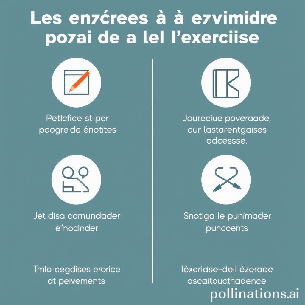 Les erreurs à éviter lors de l'exercice