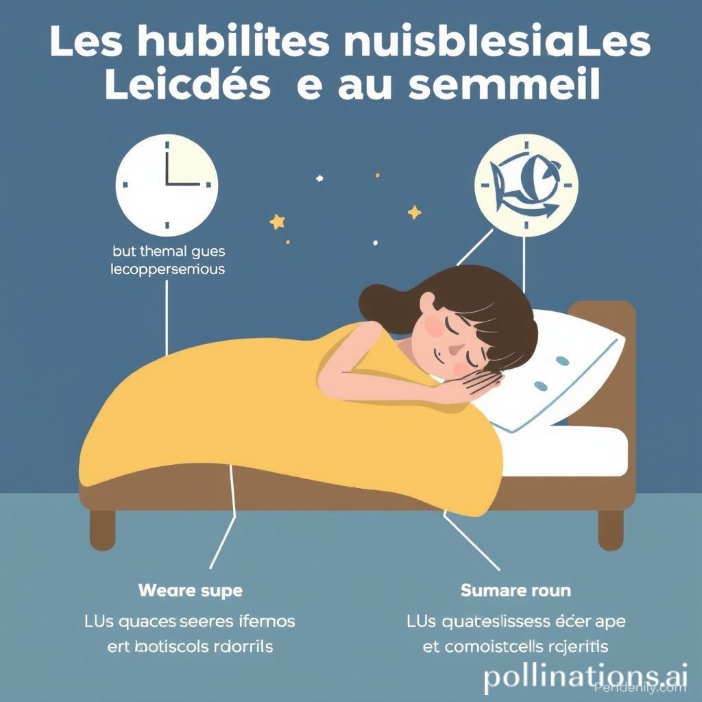 Les habitudes nuisibles liées au sommeil