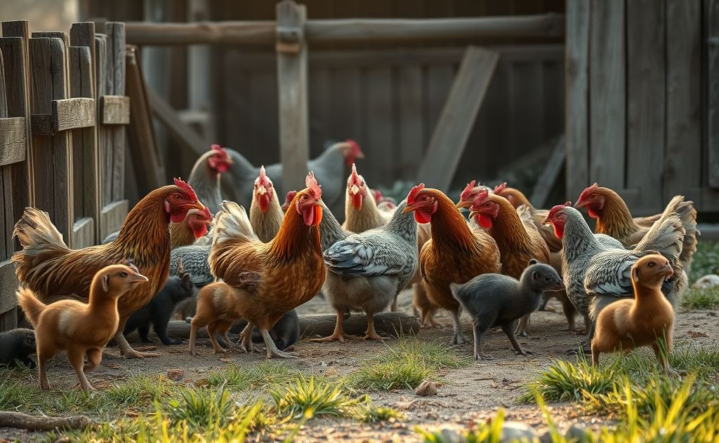 Less common predators of chicken heads