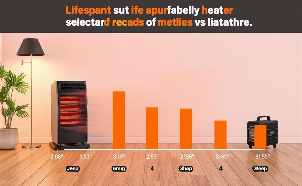 Lifespan of infrared portable heaters vs others