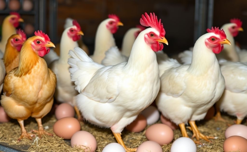 Lifetime egg production in chickens varies greatly