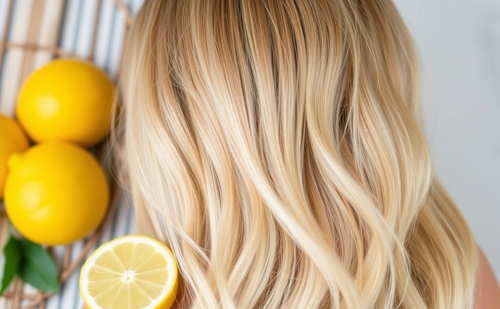 Lightening hair with lemon juice method
