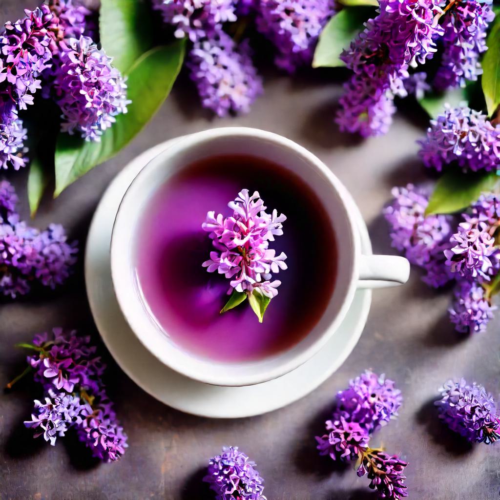 how to make lilac tea
