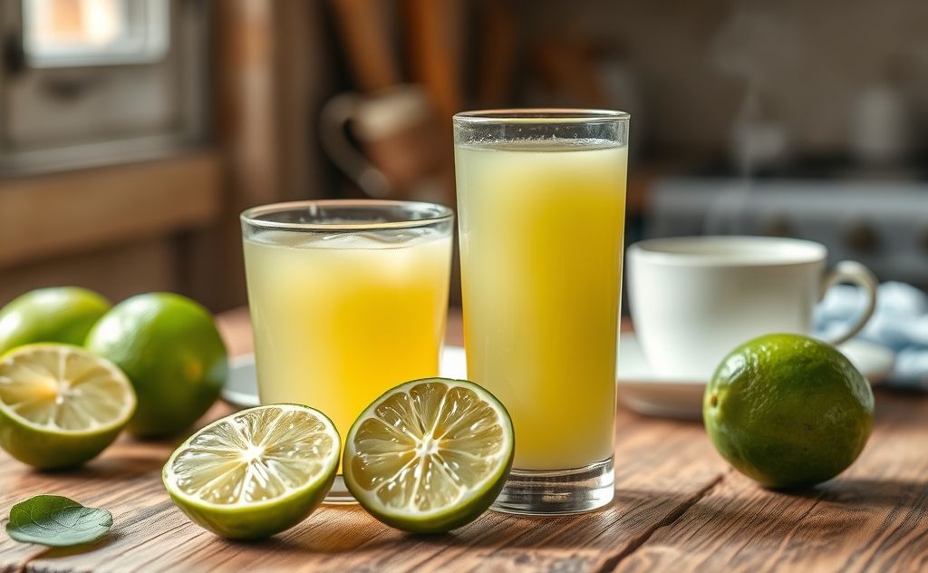 Lime juice benefits for soothing sore throat