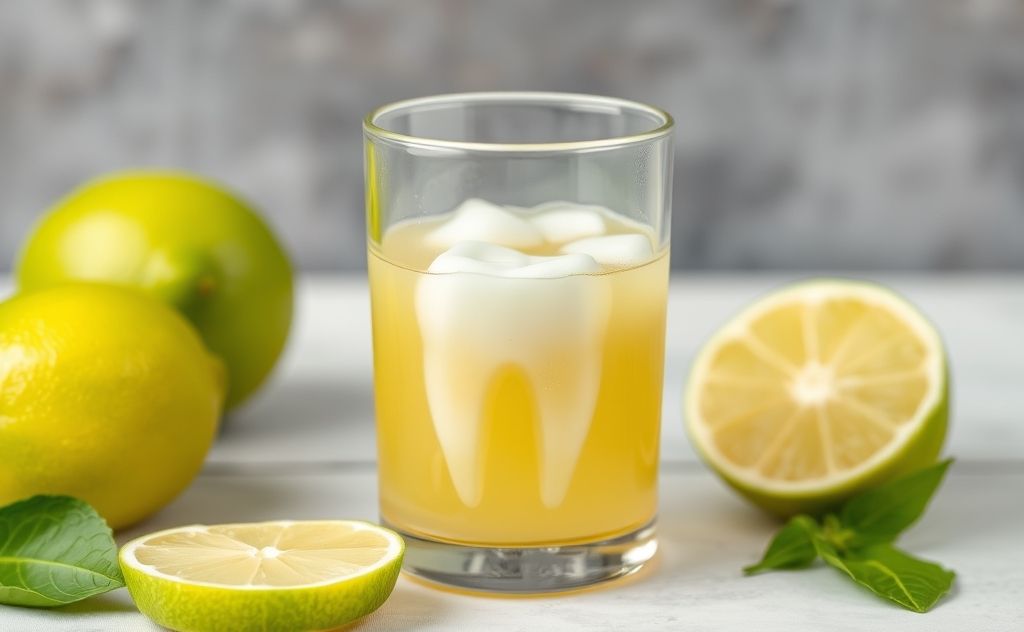Lime juice effects on dental health and teeth