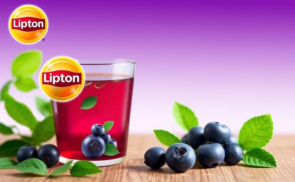 Lipton Green Tea Purple Acai Blueberry caffeine info
